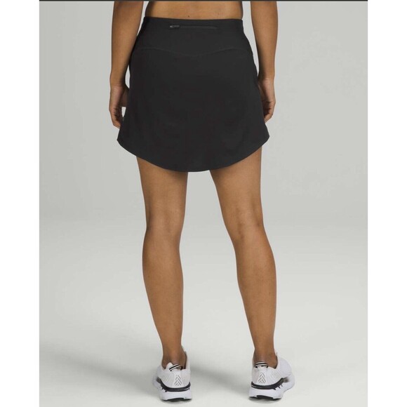 Lululemon Essential High Rise Running Skirt Skort Size 2 Black Long W8ACVT NWOT - Picture 2 of 13